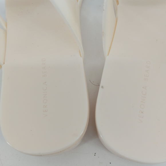 Veronica Beard Salva Jelly Strappy Flip Flop Flat Sandals White US 8 - Picture 6 of 8